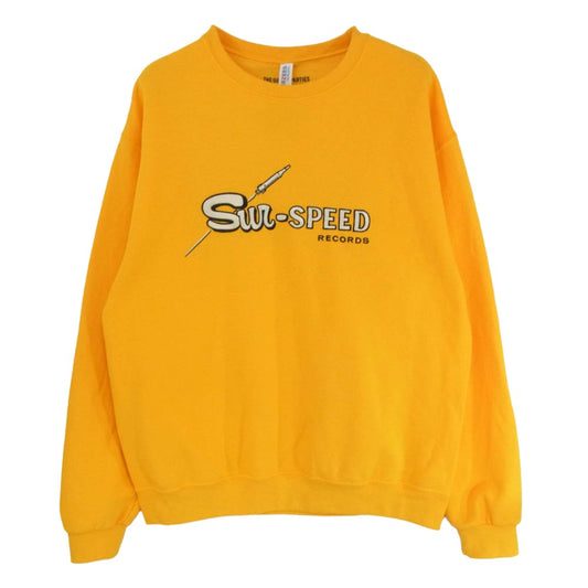 WACKO MARIA ワコマリア 22AW 22FW-WMC-SS03 CREW NECK SWEAT SHIRT TYPE-3 ガレージシリーズ フロント刺繍 スウェット トレーナー イエロー系 M【中古】