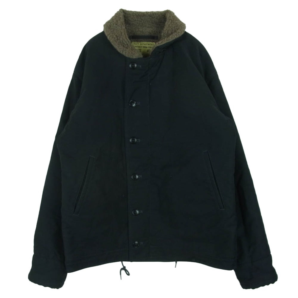 Buzz Rickson's バズリクソンズ BR12030 Type N-1 NAVY デッキ ジャケット ブラック系 40【中古】