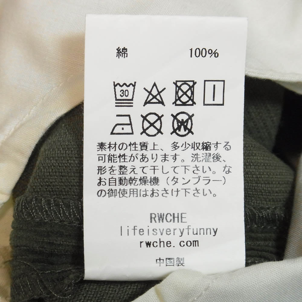 ローチ コーデュロイ イージー パンツ モスグリーン系 M【中古】