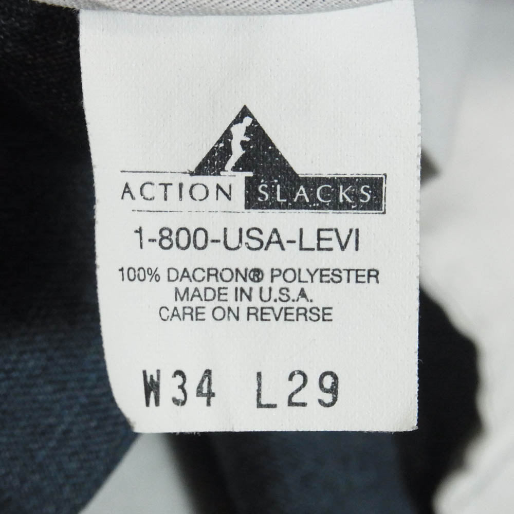Levi's リーバイス 1-800-USA-LEVI 90s ACTION SLACKS アクション スラックスパンツ ネイビー系 M【中古】
