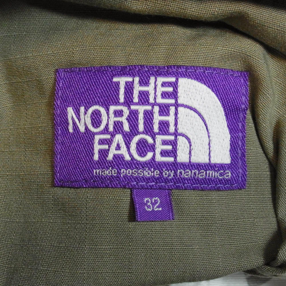 THE NORTH FACE ノースフェイス NT5064N Purple Label パープルレーベル Ripstop Wide Cropped Pants リップストップ ワイド クロップド パンツ カーキ系 32【中古】