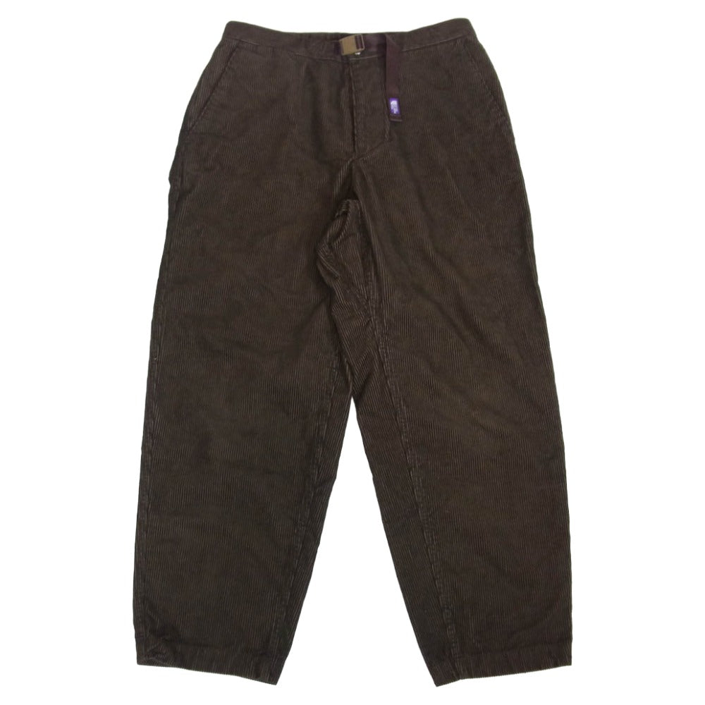 THE NORTH FACE ノースフェイス NT5058N Purple Label パープルレーベル Corduroy Wide Tapered Pants コーデュロイ ワイド テーパードパンツ ブラウン系 30【中古】