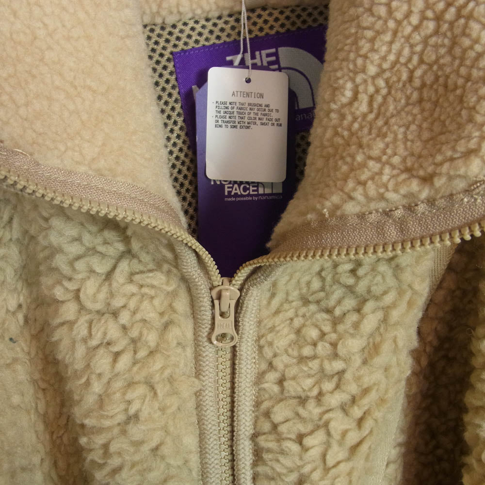 THE NORTH FACE ノースフェイス NA2051N Purple Label パープルレーベル Wool Boa Fleece Field Jacket and Long Coat ウールボアフリース フィールドジャケット ロング コート EC Ecru M【極上美品】【中古】