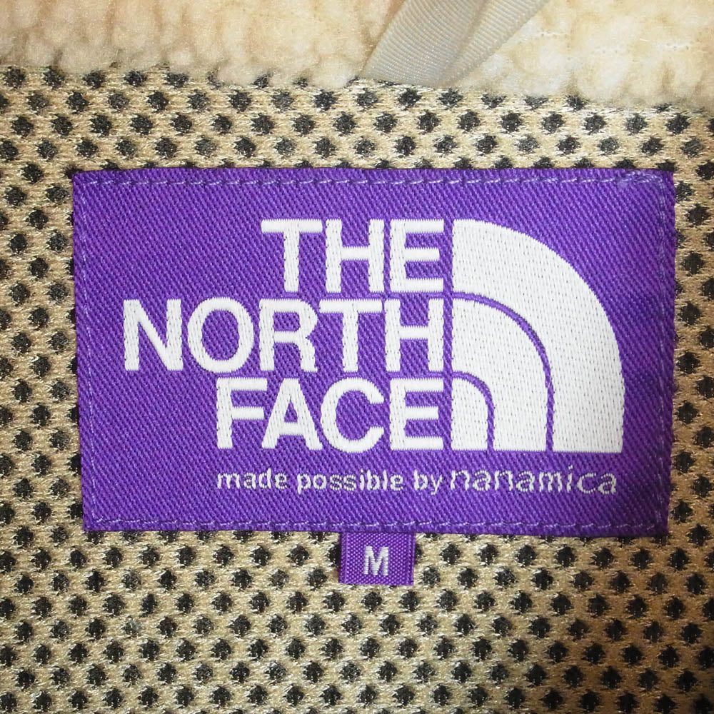 THE NORTH FACE ノースフェイス NA2051N Purple Label パープルレーベル Wool Boa Fleece Field Jacket and Long Coat ウールボアフリース フィールドジャケット ロング コート EC Ecru M【極上美品】【中古】