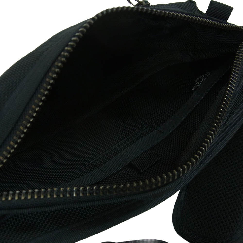 PORTER ポーター HEAT ヒｰト ボディバッグ ウエスト バッグ 日本製 ブラック系【中古】
