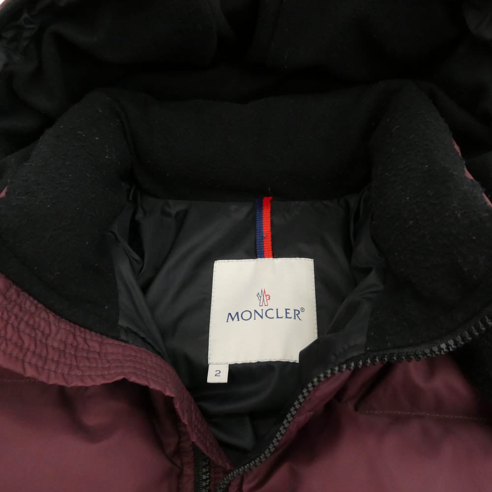 MONCLER モンクレール 41311 50 68959 国内正規品 スープリームスインコーポレーテッド 代理店期 BAZILLE バジーレ ダウンジャケット エンジ系 2【中古】