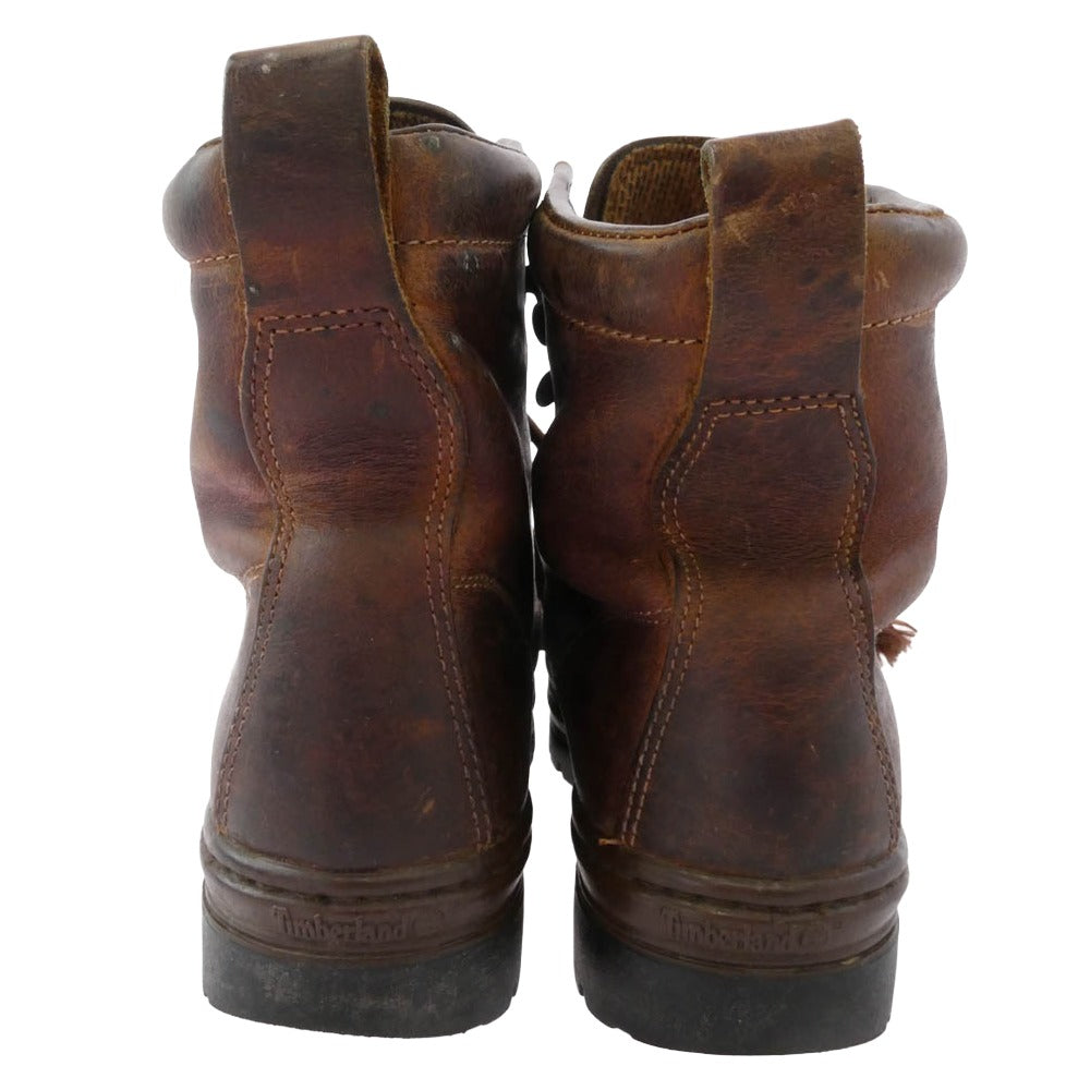 Timberland ティンバーランド レザー ワーク ブーツ ブラウン系 7.5【中古】