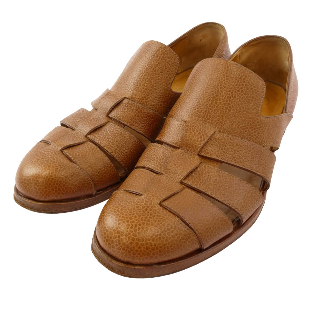 F.LLI Giacometti フラテッリジャコメッティ FG422.007 GURKHA sandal レザー グルカ サンダル ブラウン系 42【中古】