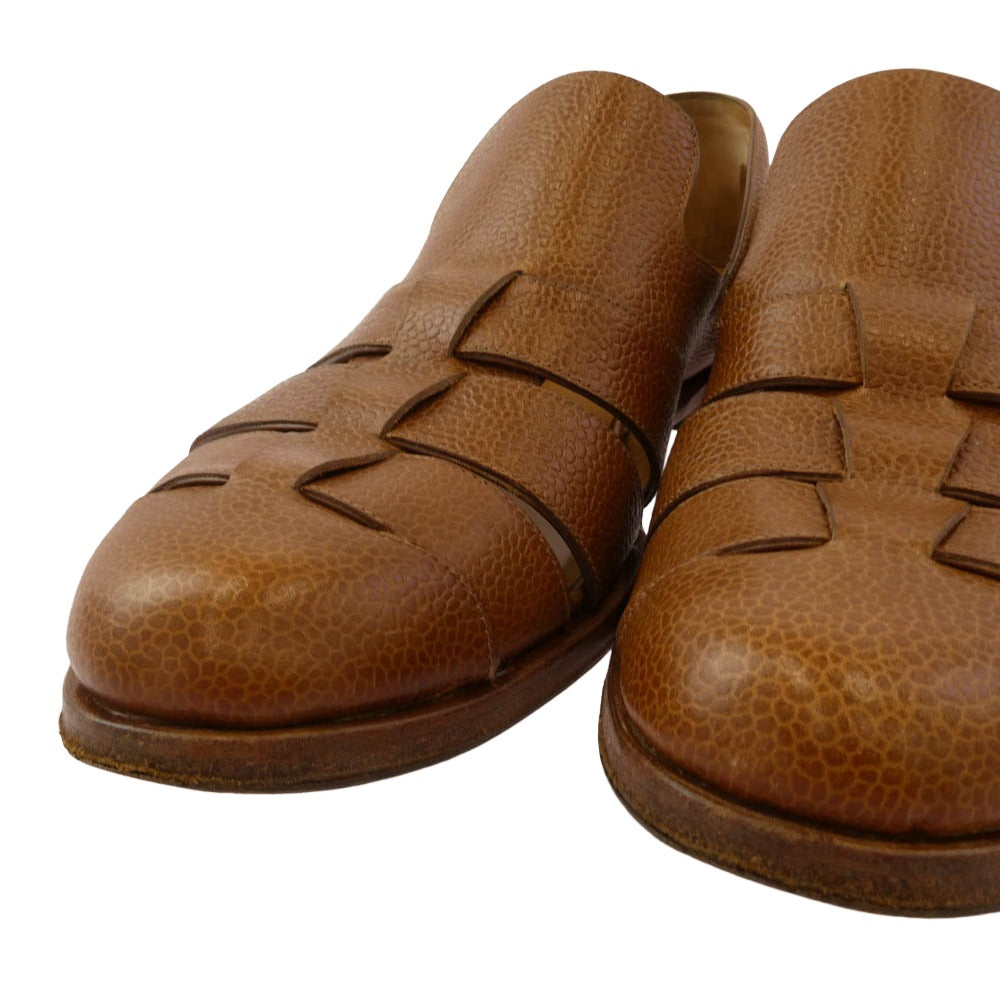 F.LLI Giacometti フラテッリジャコメッティ FG422.007 GURKHA sandal レザー グルカ サンダル ブラウン系 42【中古】