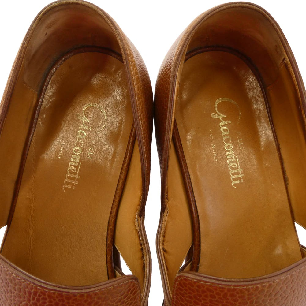F.LLI Giacometti フラテッリジャコメッティ FG422.007 GURKHA sandal レザー グルカ サンダル ブラウン系 42【中古】