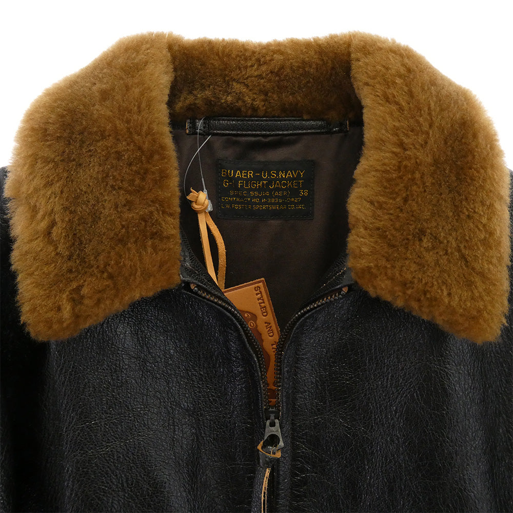 RAINBOW COUNTRY レインボーカントリー G-1 FLIGHT JACKET ゴートスキン レザー フライトジャケット ダークブラウン系 38【中古】