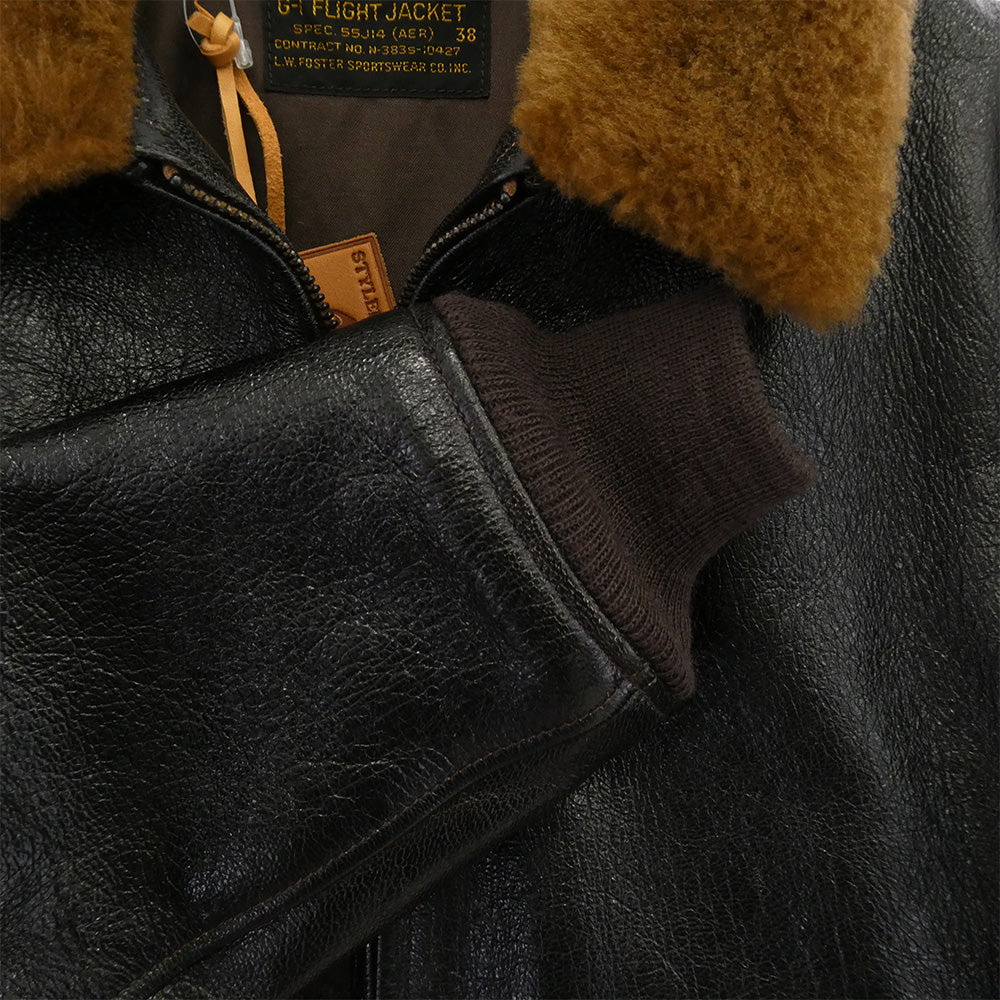 RAINBOW COUNTRY レインボーカントリー G-1 FLIGHT JACKET ゴートスキン レザー フライトジャケット ダークブラウン系 38【中古】