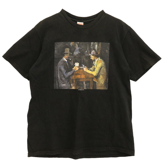 Supreme シュプリーム 18SS Cards Tee カード グラフィック Tシャツ 半袖カットソー ブラック系 L【中古】