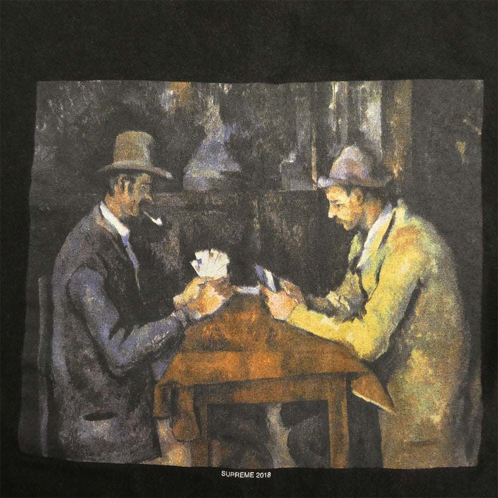 Supreme シュプリーム 18SS Cards Tee カード グラフィック Tシャツ 半袖カットソー ブラック系 L【中古】