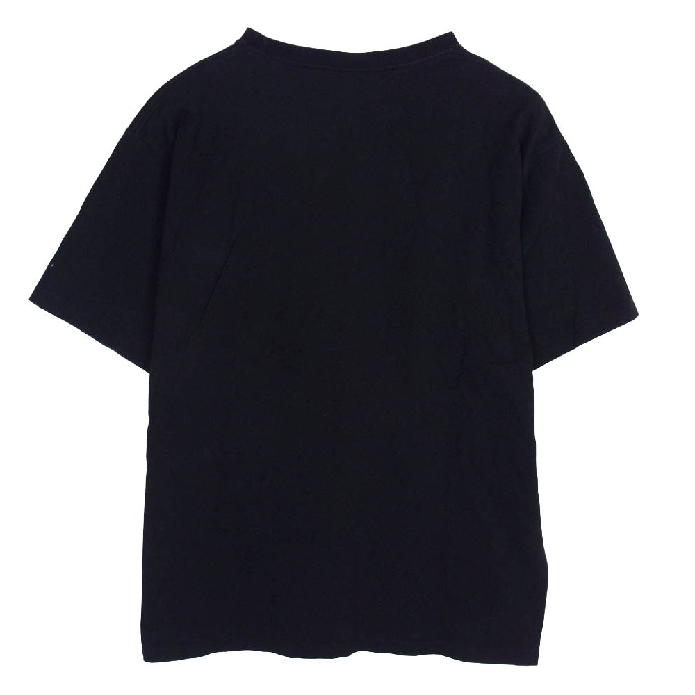 A BATHING APE アベイシングエイプ × STUSSY ステューシー SURVIVAL OF THE FITTED Ｔシャツ ブラック系 L【中古】