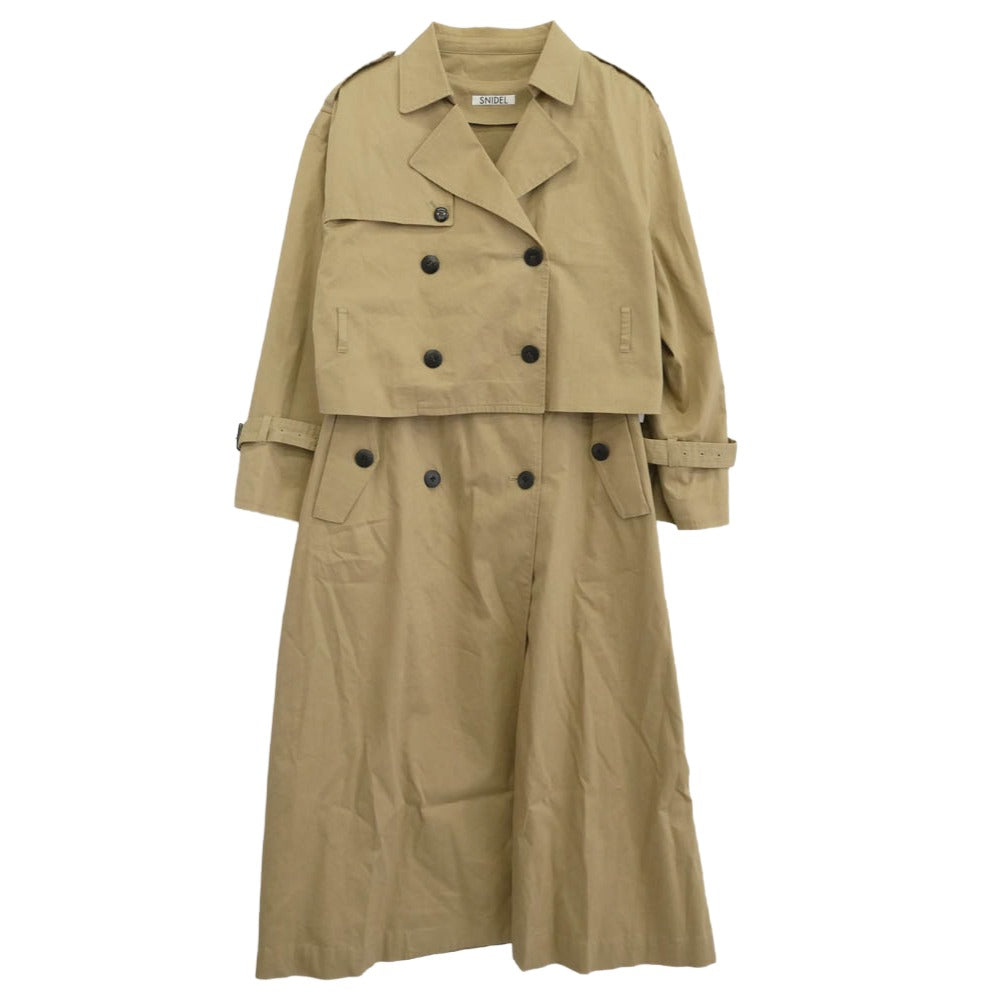 snidel スナイデル SWFC194005 3WAY トレンチ コート ベージュ系 F【中古】