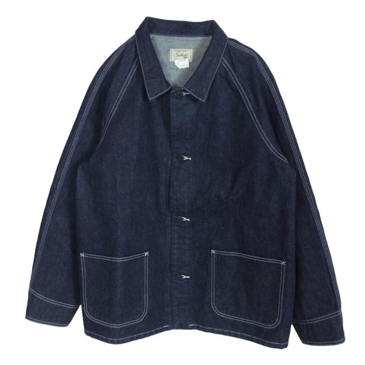 schott ショット 25AW 782-5952005 962J FP COVERALL ファイアプルーフ カバーオール デニム ワークジャケット インディゴブルー系 42【美品】【中古】