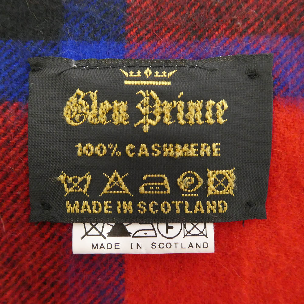 Glen Prince グレンプリンス タータンチェック カシミヤ フリンジ マフラー マルチカラー系【中古】