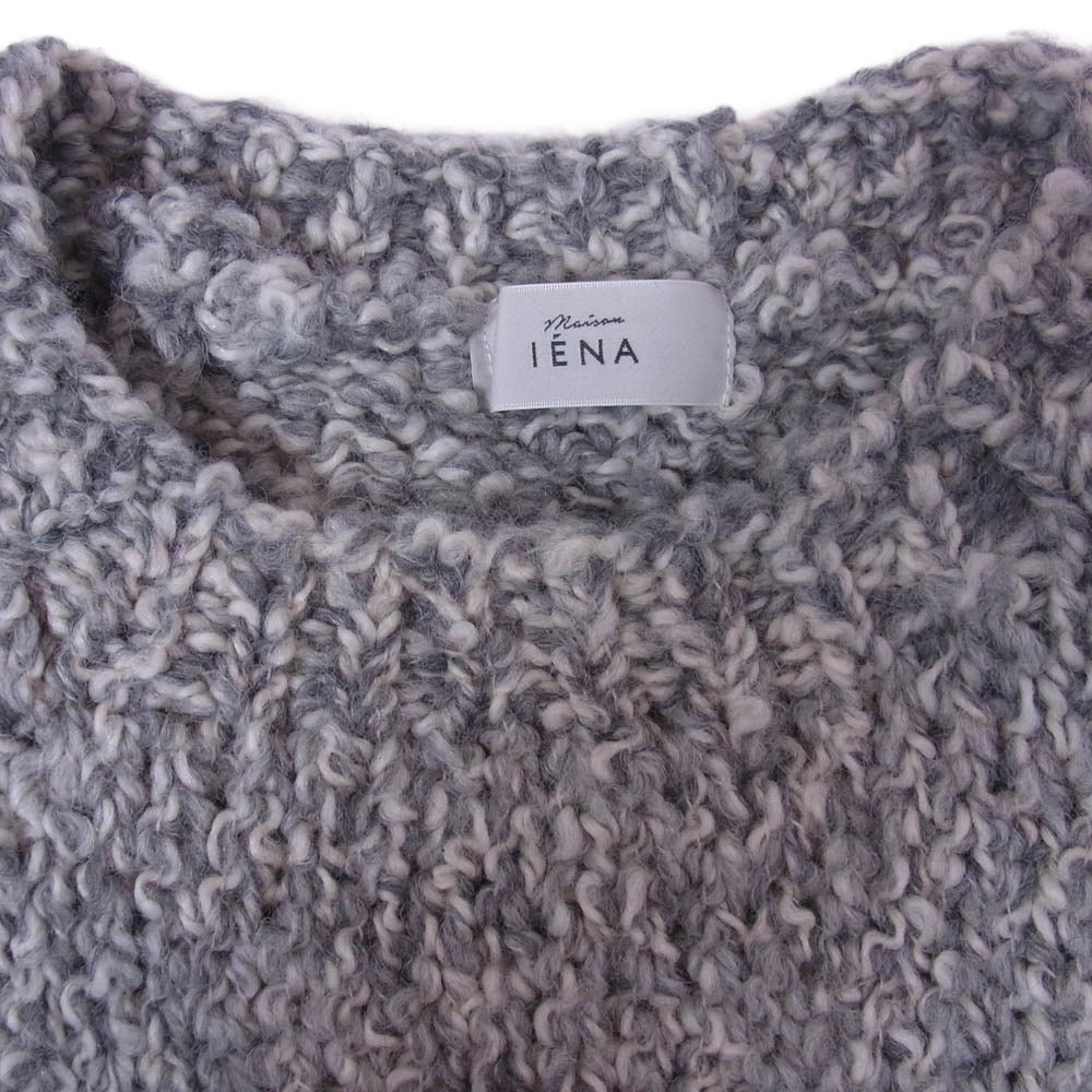 IENA イエナ アルパカ ウール ハンド ニット セーター グレー系 FREE【中古】