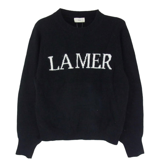 IENA イエナ ラクーンMIX LAMER ロゴ ニット セーター ブラック系 サイズ表記無【中古】