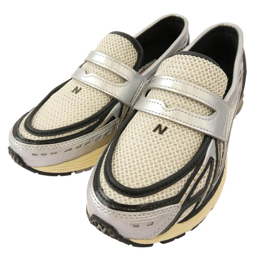 NEW BALANCE ニューバランス U1906LOB LOAFER SILVER METALLIC CREAM ローファー ローカット スニーカー シルバー系 27.5cm【中古】