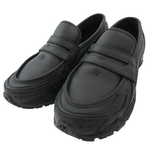 NEW BALANCE ニューバランス U1906LBN LOAFER BLACK LEATHER ローファー ブラック レザー スニーカー ブラック系 27cm【中古】