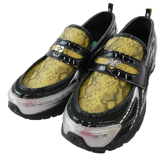 NEW BALANCE ニューバランス U1906LGA ×GANNI LOAFER SNAKE ガニー ローファー スネーク スニーカー ブラック系 イエロー系 27.5cm【中古】