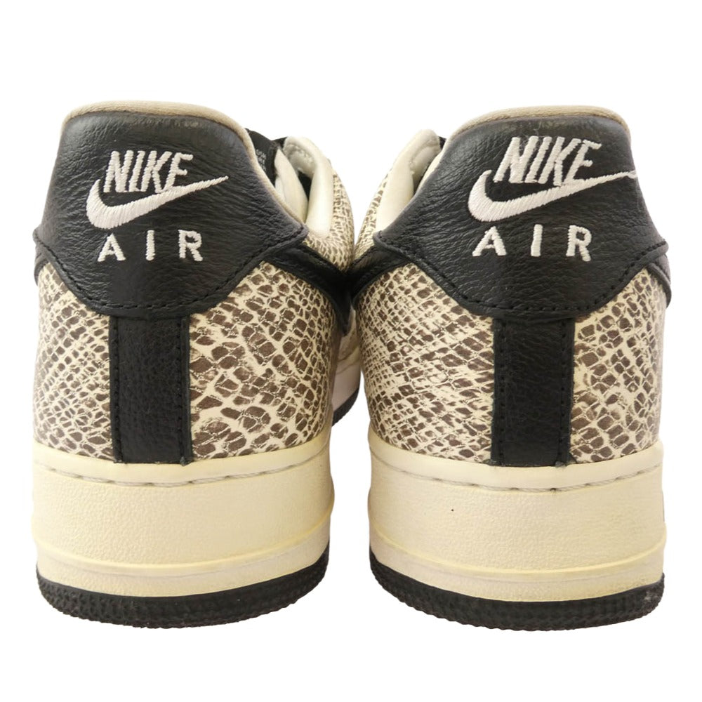 NIKE ナイキ 845053-104 AIR FORCE1 LOW RETRO COCOA SNAKE エアフォース スネイク ベージュ系 ブラウン系 27cm【中古】