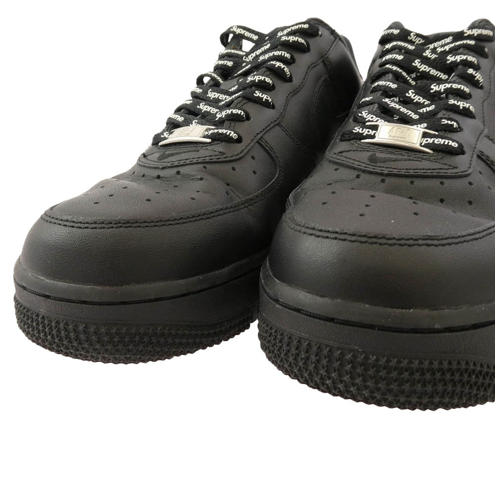 Supreme シュプリーム CU9225-001 NIKE ナイキ AIR FORCE1 LOW エアフォース ブラック系 27cm【中古】