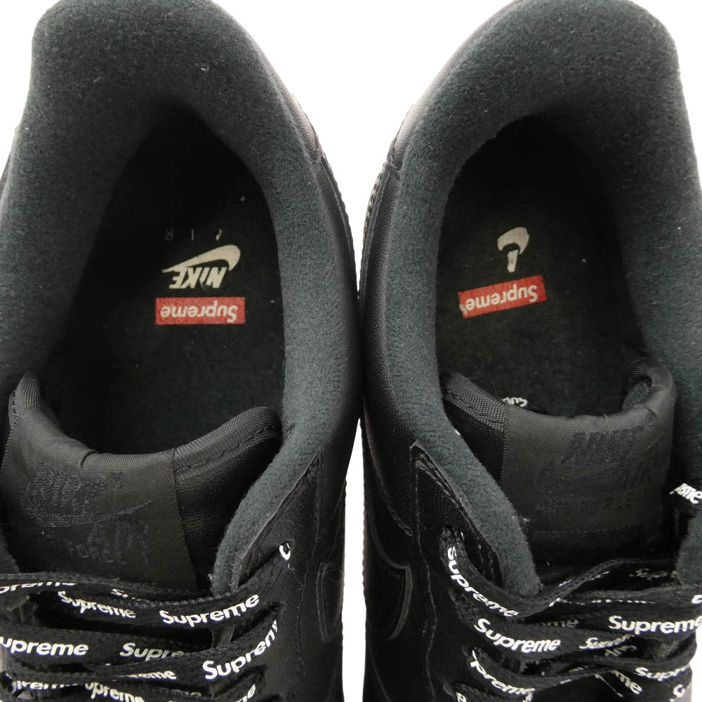 Supreme シュプリーム CU9225-001 NIKE ナイキ AIR FORCE1 LOW エアフォース ブラック系 27cm【中古】