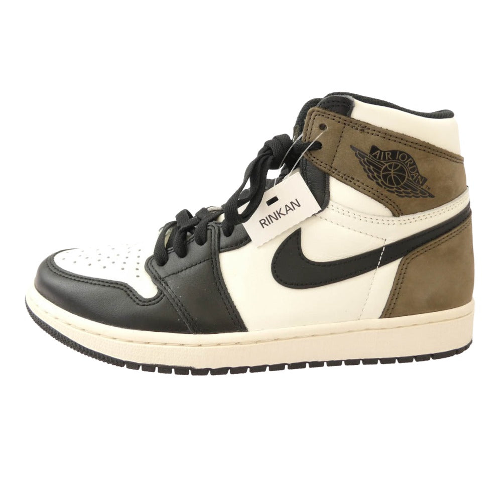 NIKE ナイキ 555088-105 AIR JORDAN1 RETRO HIGH OG DARK MOCHA エアジョーダン ダークモカ ブラック系 ブラウン系 27cm【美品】【中古】