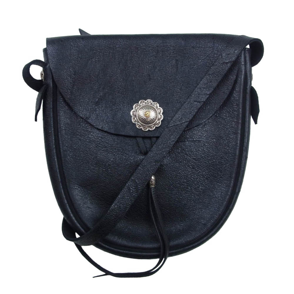 モト RBAG111 Kudu Shoulder Bag Middle クードゥー ミドル ショルダーバッグ ブラック系【中古】