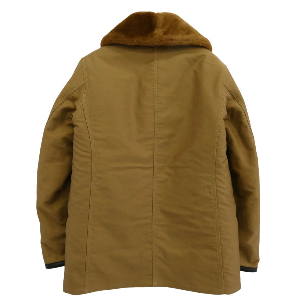グルービンハイ Sheepskin Coat シープ スキン リアル ムートン コート ライトブラウン系 M【中古】