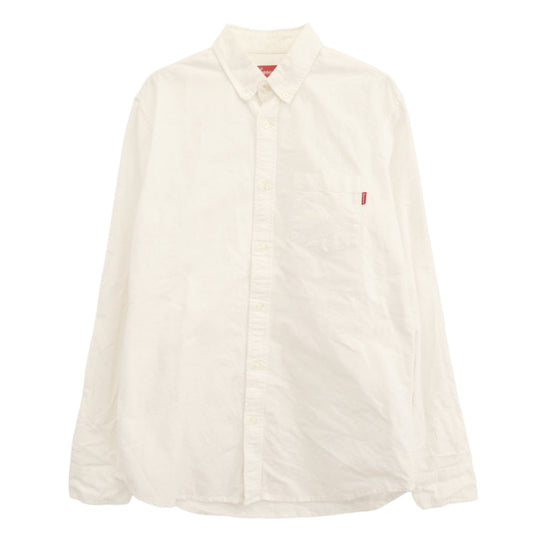 Supreme シュプリーム Oxford Shirt オックスフォード ボタンダウン シャツ オフホワイト系 M【中古】