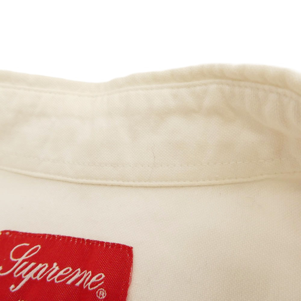 Supreme シュプリーム Oxford Shirt オックスフォード ボタンダウン シャツ オフホワイト系 M【中古】