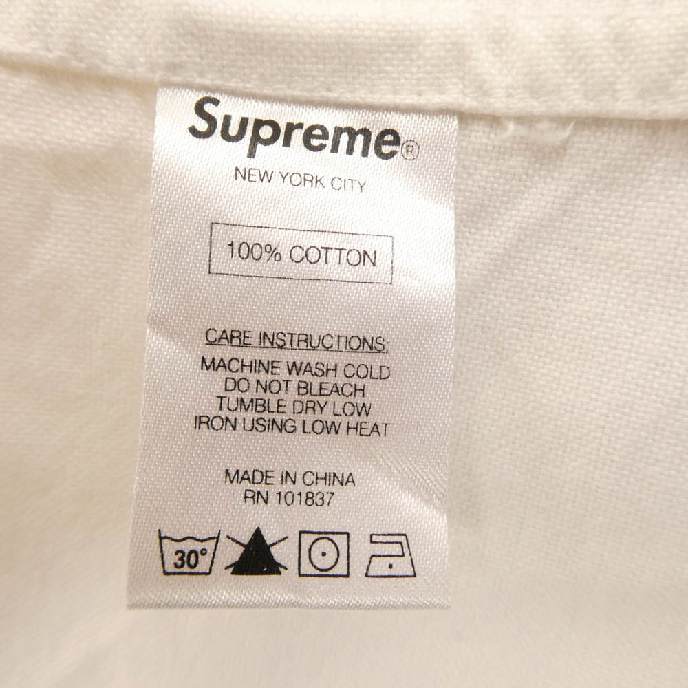 Supreme シュプリーム Oxford Shirt オックスフォード ボタンダウン シャツ オフホワイト系 M【中古】