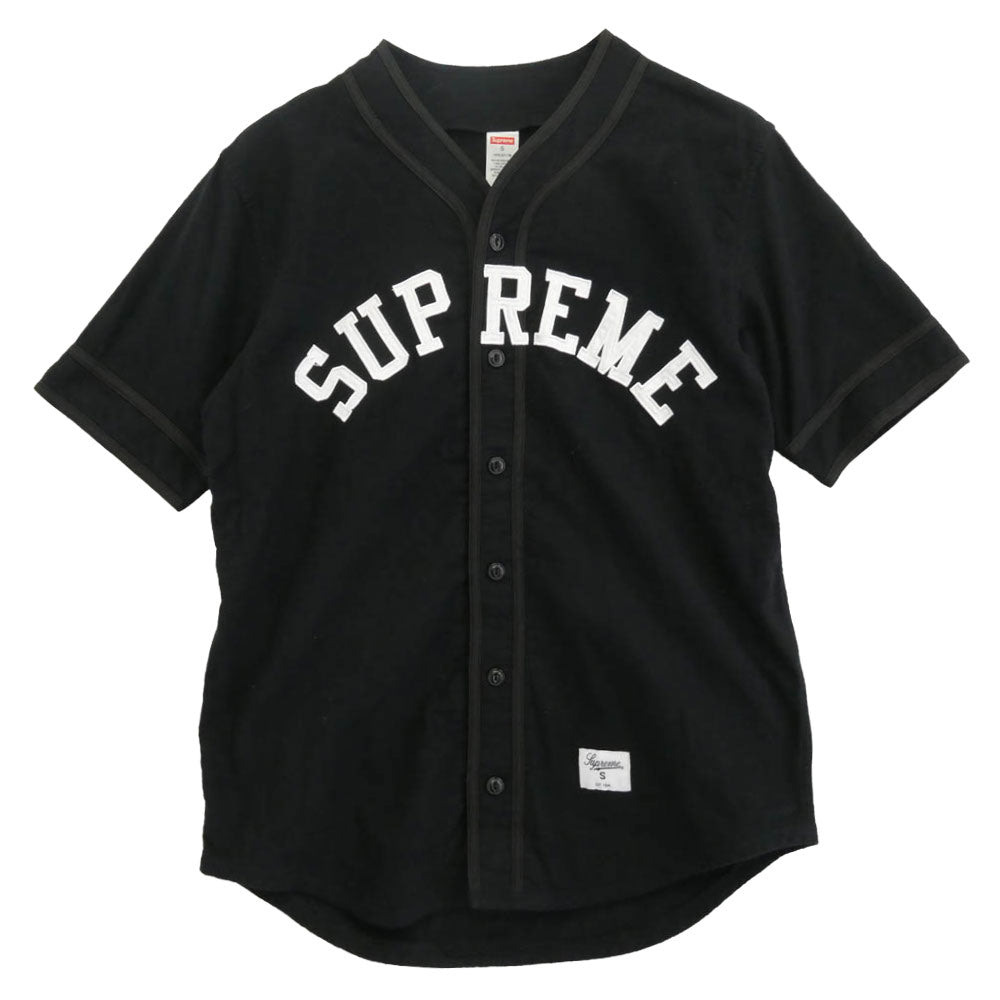 Supreme シュプリーム 10SS Baseball Jersey ベースボール 半袖 シャツ S ブラック系 S【中古】