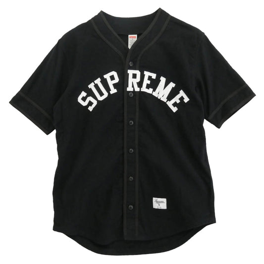 Supreme シュプリーム 10SS Baseball Jersey ベースボール 半袖 シャツ S ブラック系 S【中古】