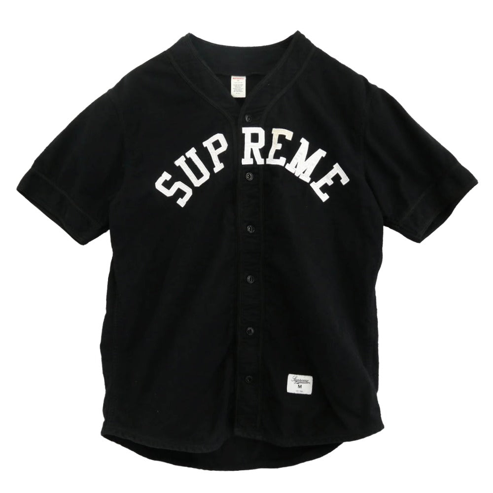 Supreme シュプリーム 10SS Baseball Jersey ベースボール 半袖 シャツ M ブラック系 M【中古】