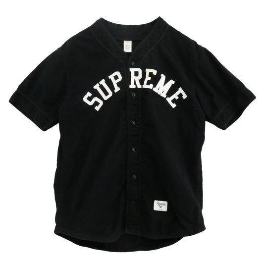 Supreme シュプリーム 10SS Baseball Jersey ベースボール 半袖 シャツ M ブラック系 M【中古】