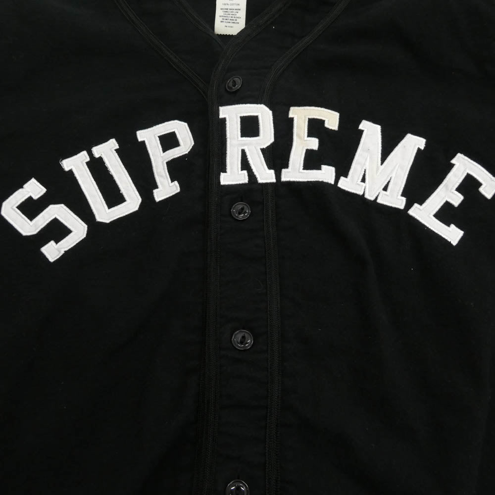 Supreme シュプリーム 10SS Baseball Jersey ベースボール 半袖 シャツ M ブラック系 M【中古】