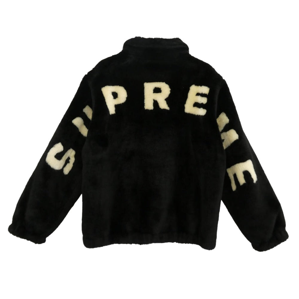 Supreme シュプリーム 17SS Faux fur Bomber Jacket フェイク ファー ボンバー ジャケット ブラック系 M【中古】