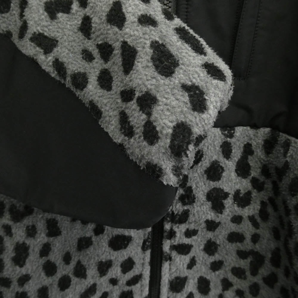 WACKO MARIA ワコマリア 20AW 20FW-WMO-OD07 LEOPARD BOA FLEECE JACKET レオパード柄 ボア フリースジャケット ブラック系 M【中古】