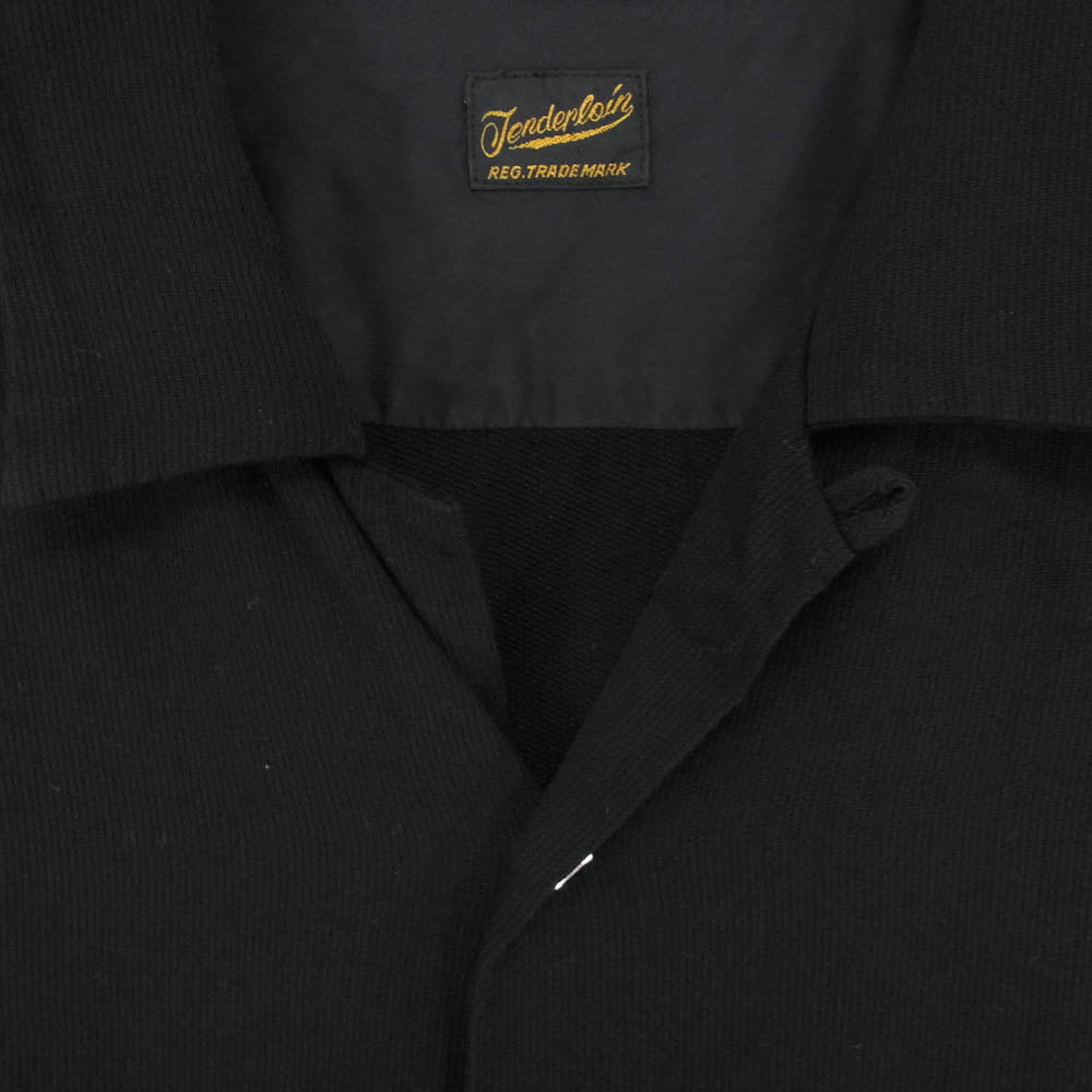 TENDERLOIN テンダーロイン T-RAYON WESTERN SHT レーヨン ウエスタン 長袖 オープンカラーシャツ ブラック系 S【中古】
