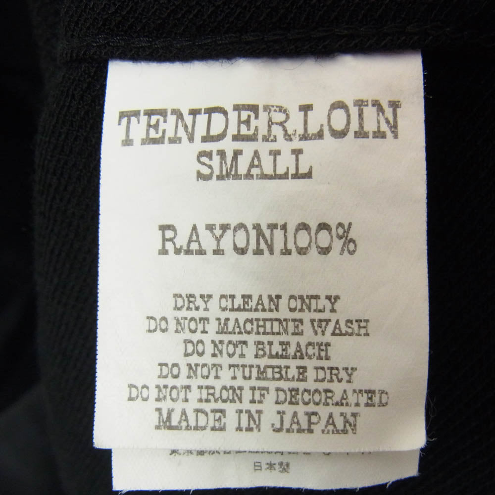 TENDERLOIN テンダーロイン T-RAYON WESTERN SHT レーヨン ウエスタン 長袖 オープンカラーシャツ ブラック系 S【中古】