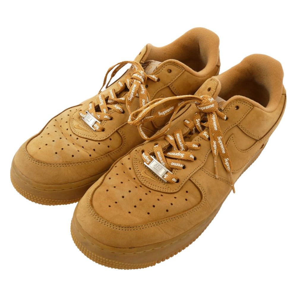 専用　ナイキシュプリームエアフォース1フラックスウィートDN1555-200 エア フォース 1 NIKE AIR FORCE LOW SP SUPREME flax/flax-gum light