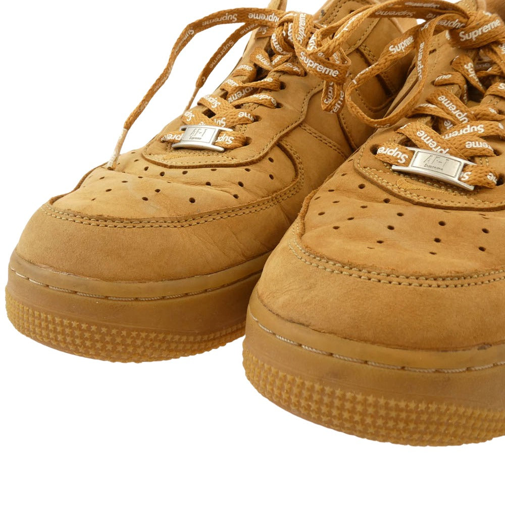 Supreme シュプリーム DN1555-200 Nike Air Force 1 Low Flax Wheat ナイキ エアフォース 1 ロー フラックス ウィート スニーカー ベージュ系【中古】