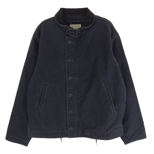 RRL ダブルアールエル ジャングルクロス デッキジャケット ネイビー系 L【中古】