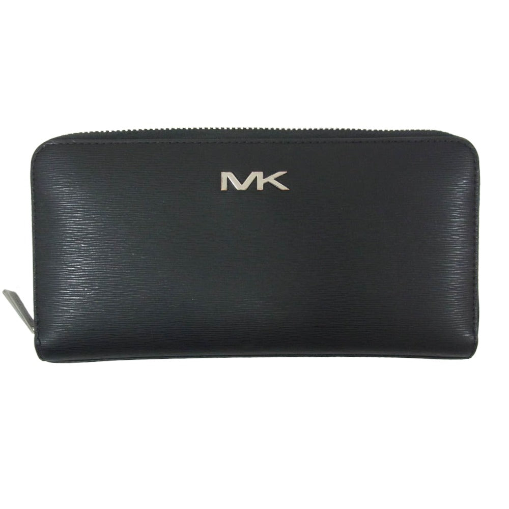 Michael Kors マイケルコース クーパー レザー ウォレット 長財布 ブラック系【中古】