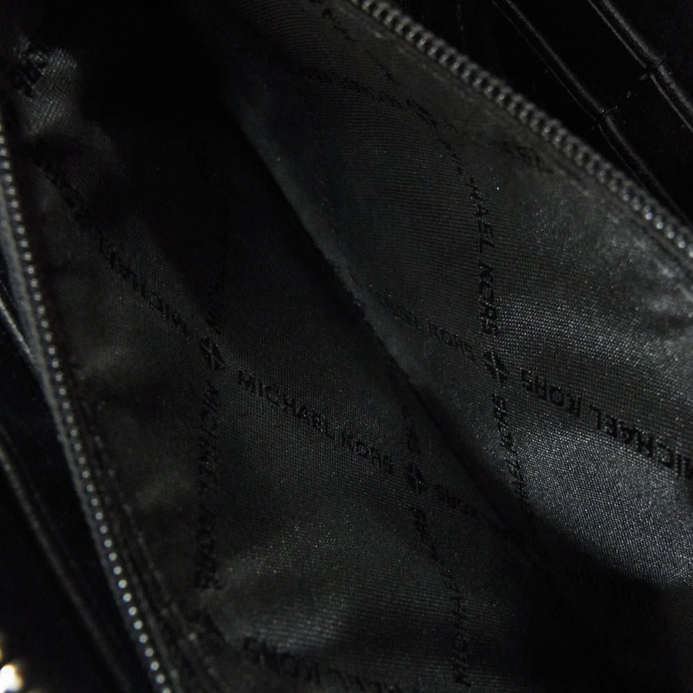 Michael Kors マイケルコース クーパー レザー ウォレット 長財布 ブラック系【中古】